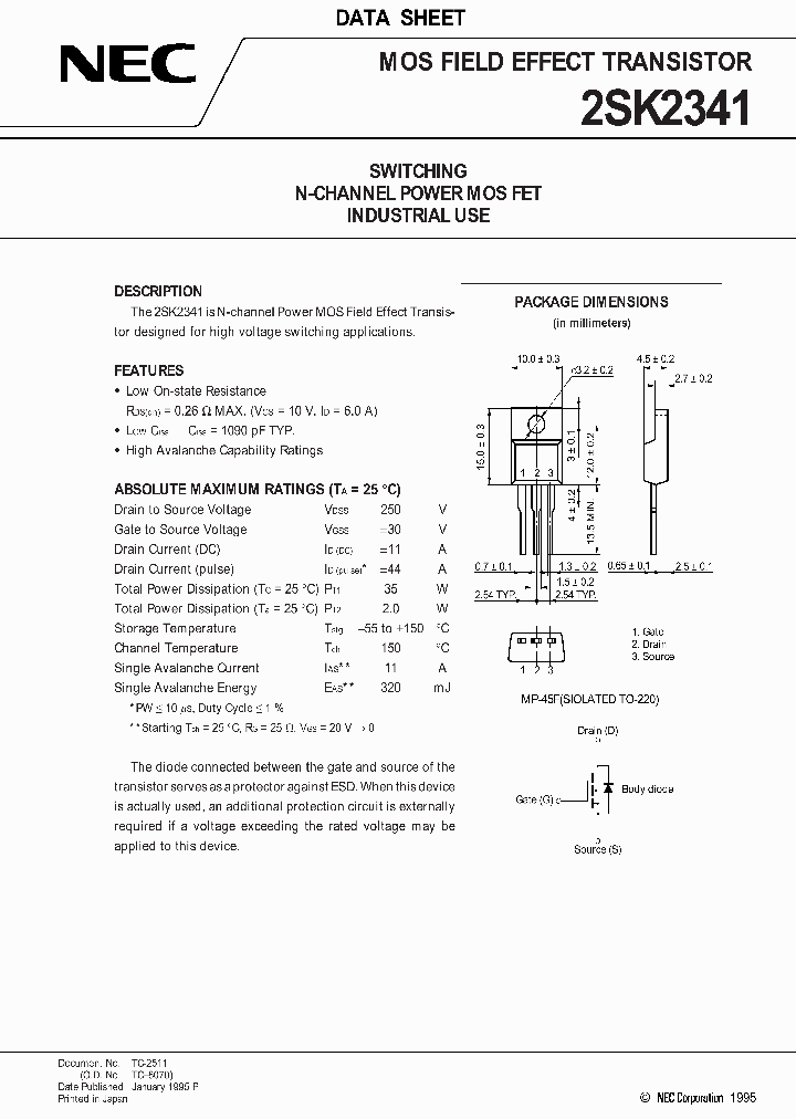 2SK2341_282778.PDF Datasheet