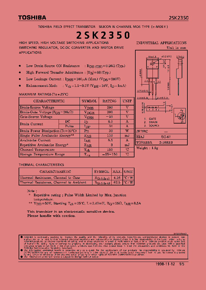 2SK2350_303609.PDF Datasheet