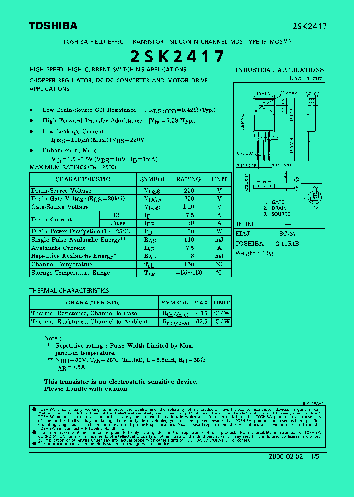 2SK2417_291350.PDF Datasheet