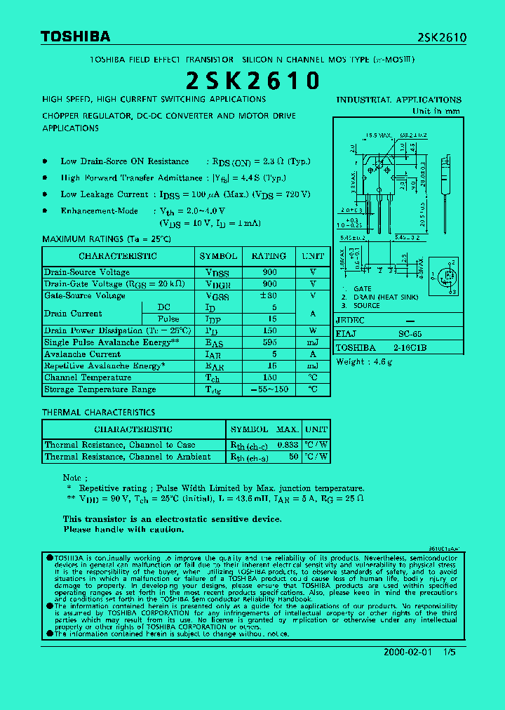 2SK2610_286348.PDF Datasheet
