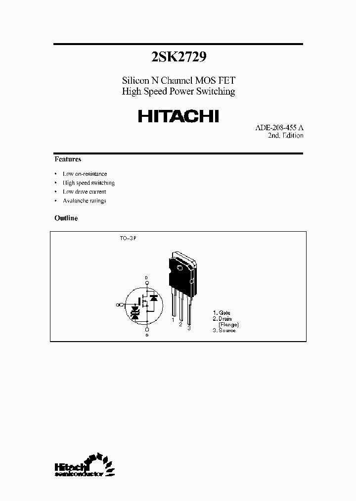 2SK2729_277945.PDF Datasheet