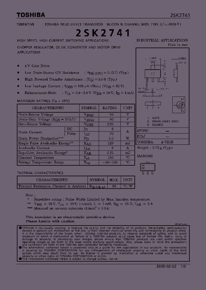 2SK2741_292299.PDF Datasheet