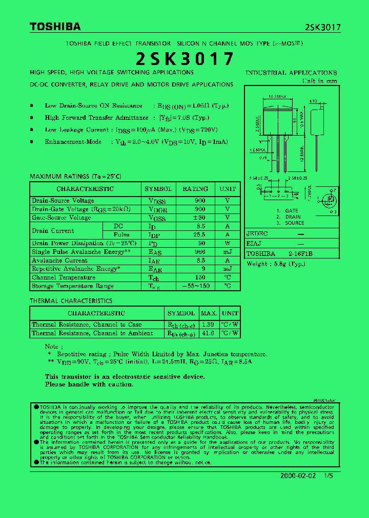 2SK3017_278940.PDF Datasheet