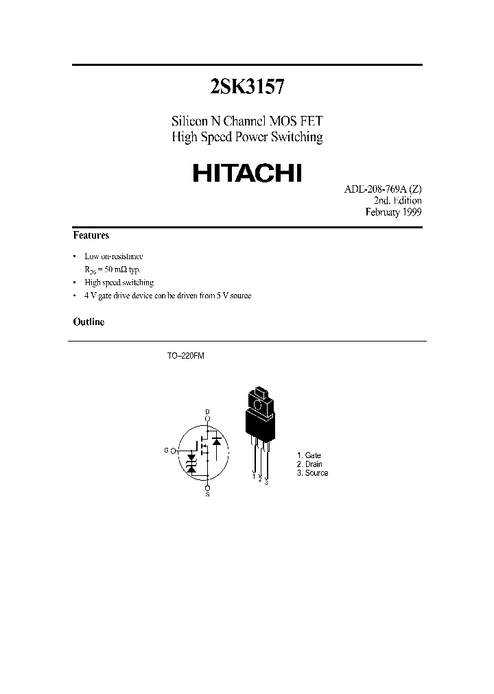 2SK3157_298286.PDF Datasheet