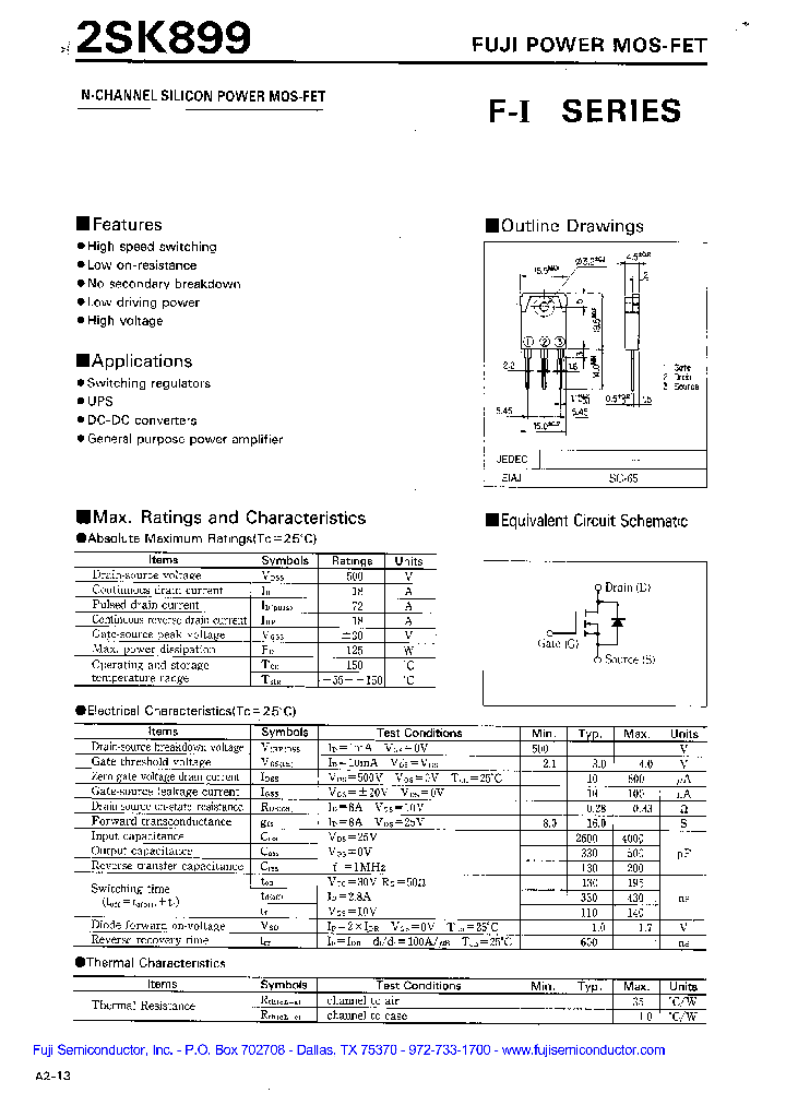 2SK899_202078.PDF Datasheet