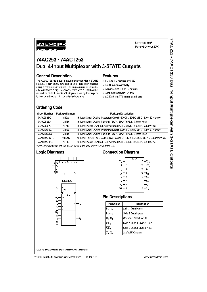 74AC253_282007.PDF Datasheet