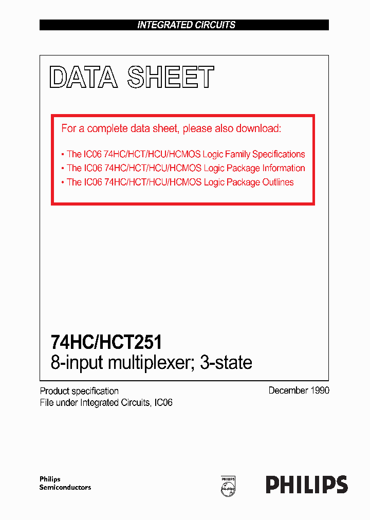 74HCHCT251_290016.PDF Datasheet
