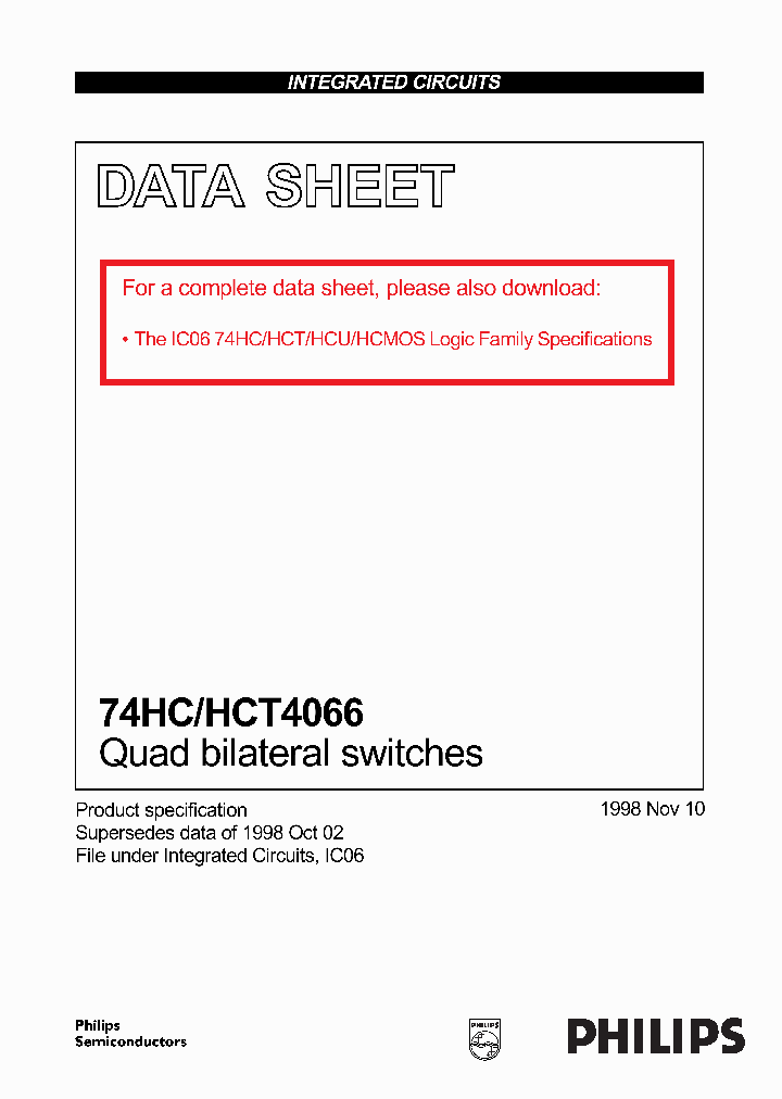 74HCHCT4066_278832.PDF Datasheet