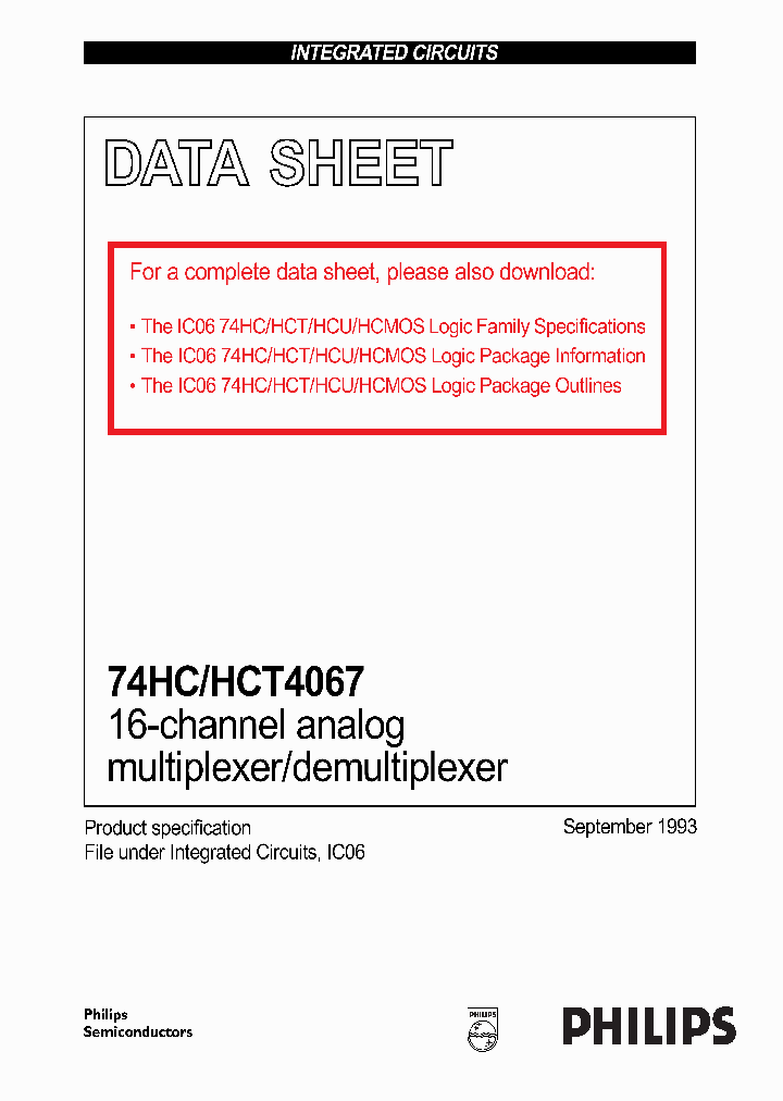74HCHCT4067_279105.PDF Datasheet