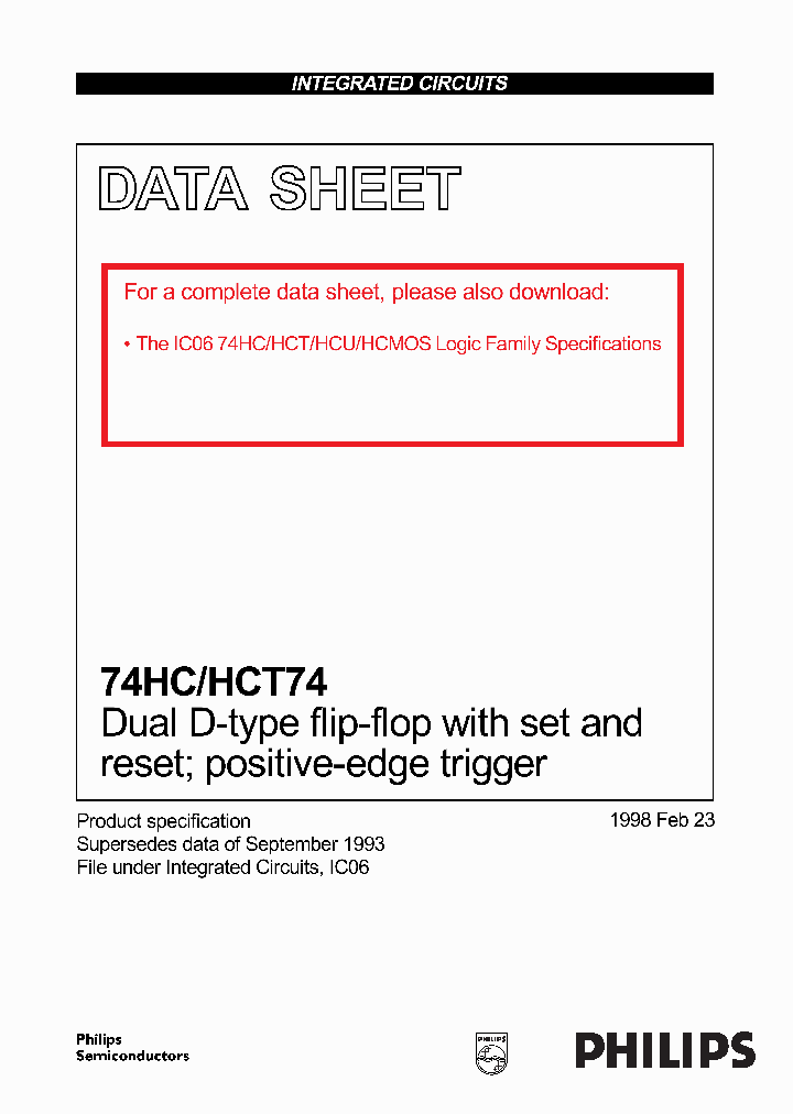 74HCHCT74_284842.PDF Datasheet