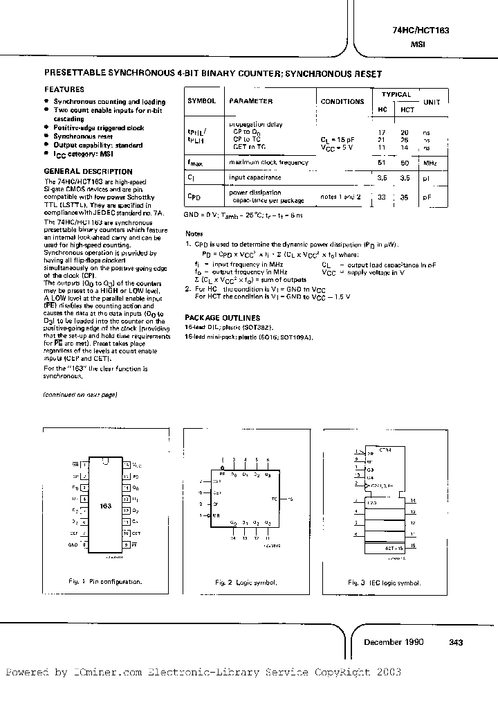 74HCT163D_202090.PDF Datasheet