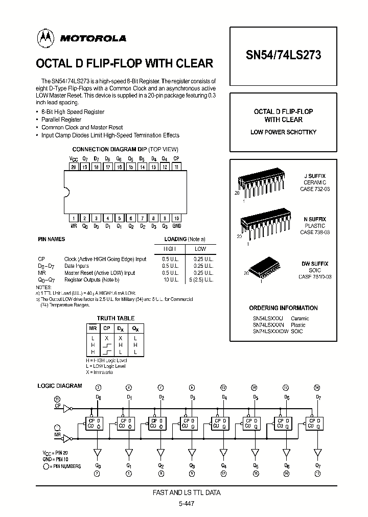 74LS273_273266.PDF Datasheet