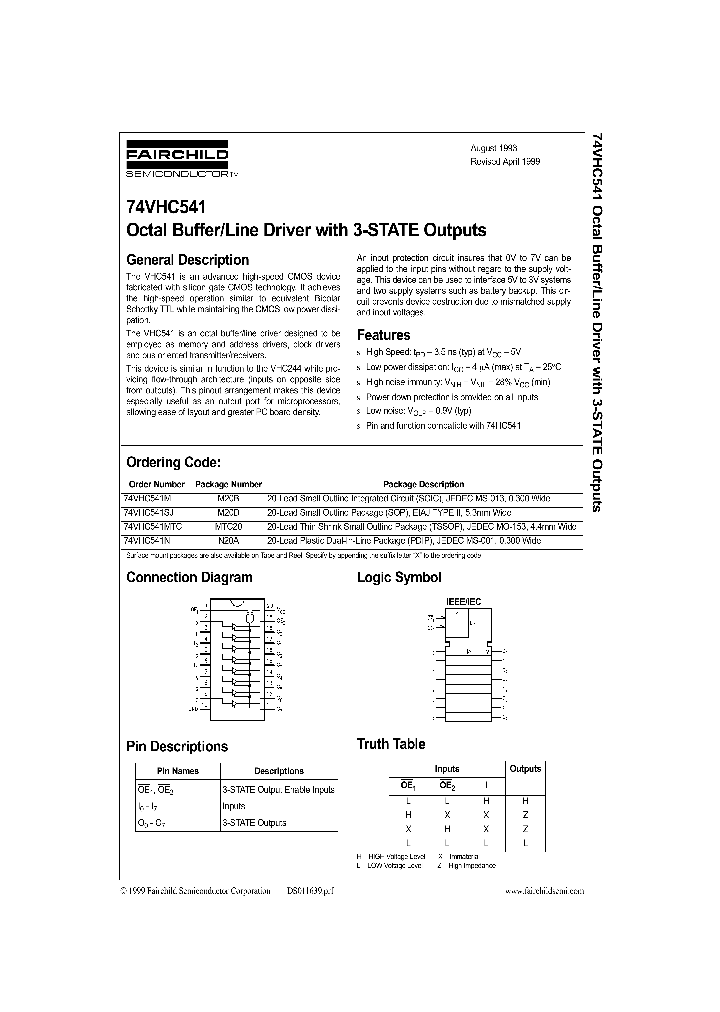 74VHC541_279487.PDF Datasheet