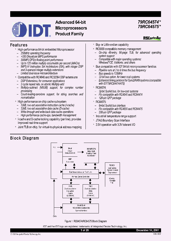 79RC64574_280519.PDF Datasheet