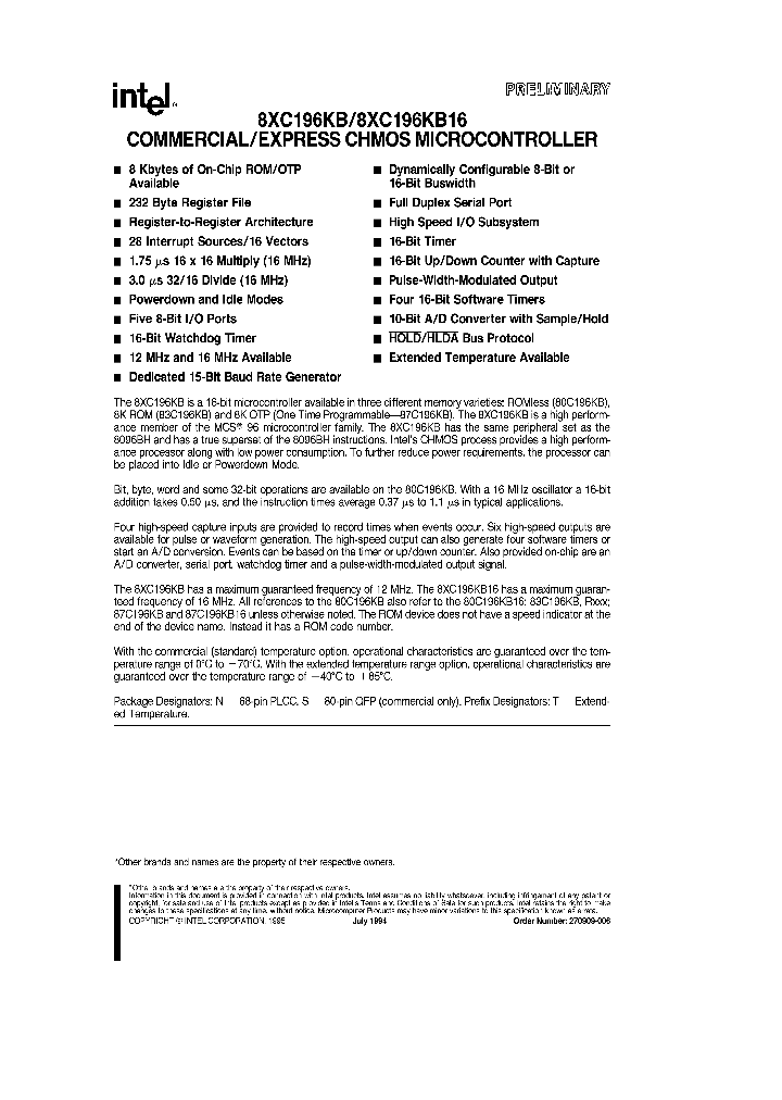 8XC196KB16_293324.PDF Datasheet