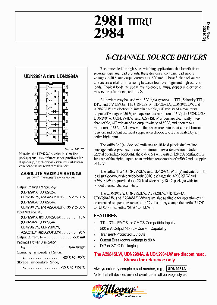 A2982SLWTR_289855.PDF Datasheet