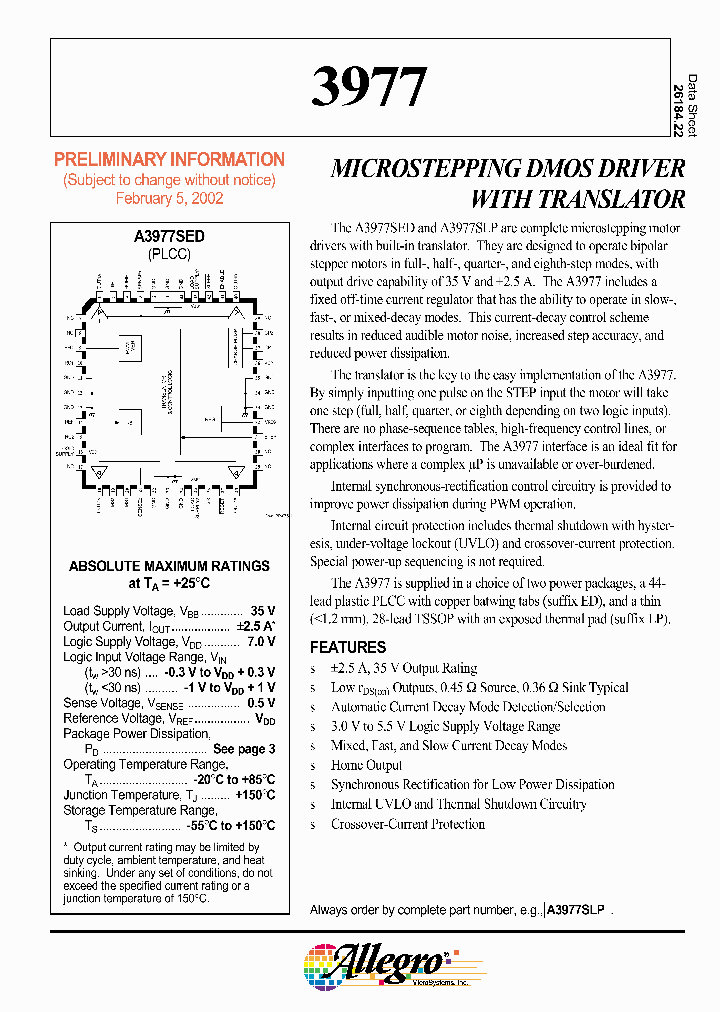 A3977SED_274591.PDF Datasheet