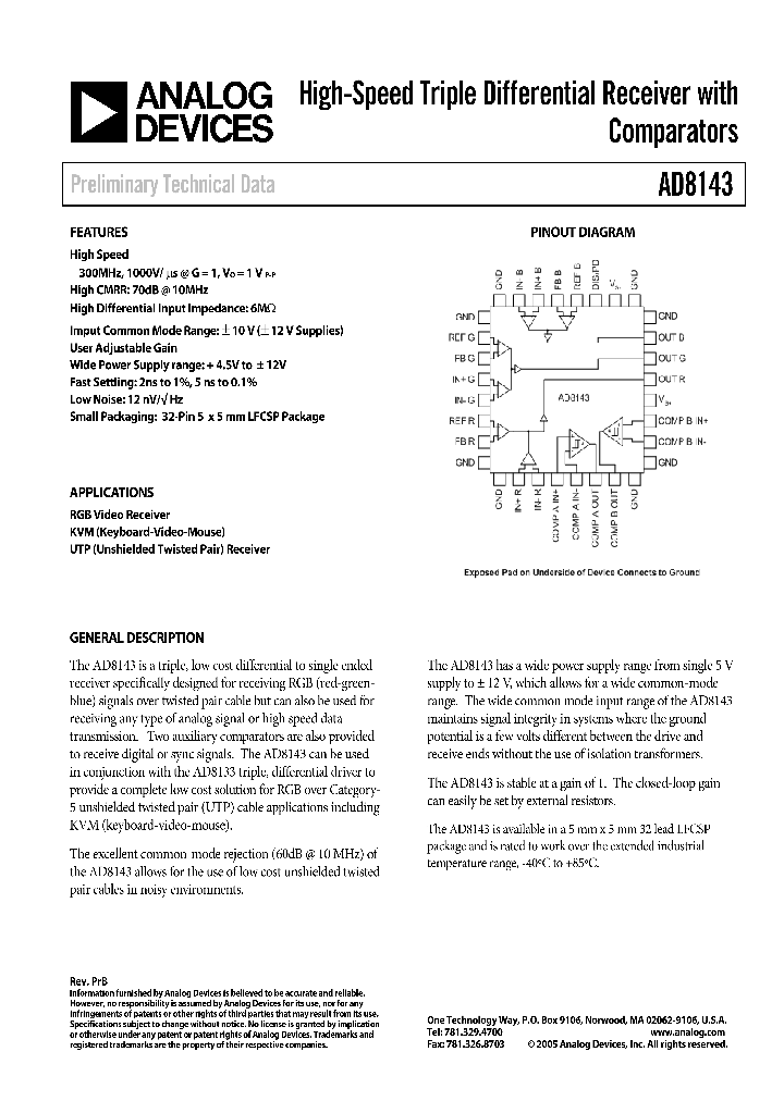 AD8143_218210.PDF Datasheet