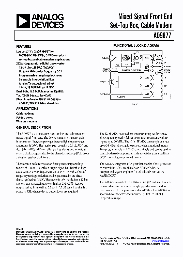 AD9877ABS_274949.PDF Datasheet