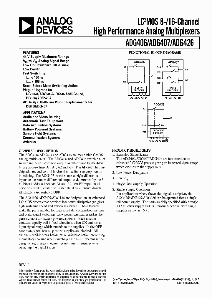 ADG407_242015.PDF Datasheet