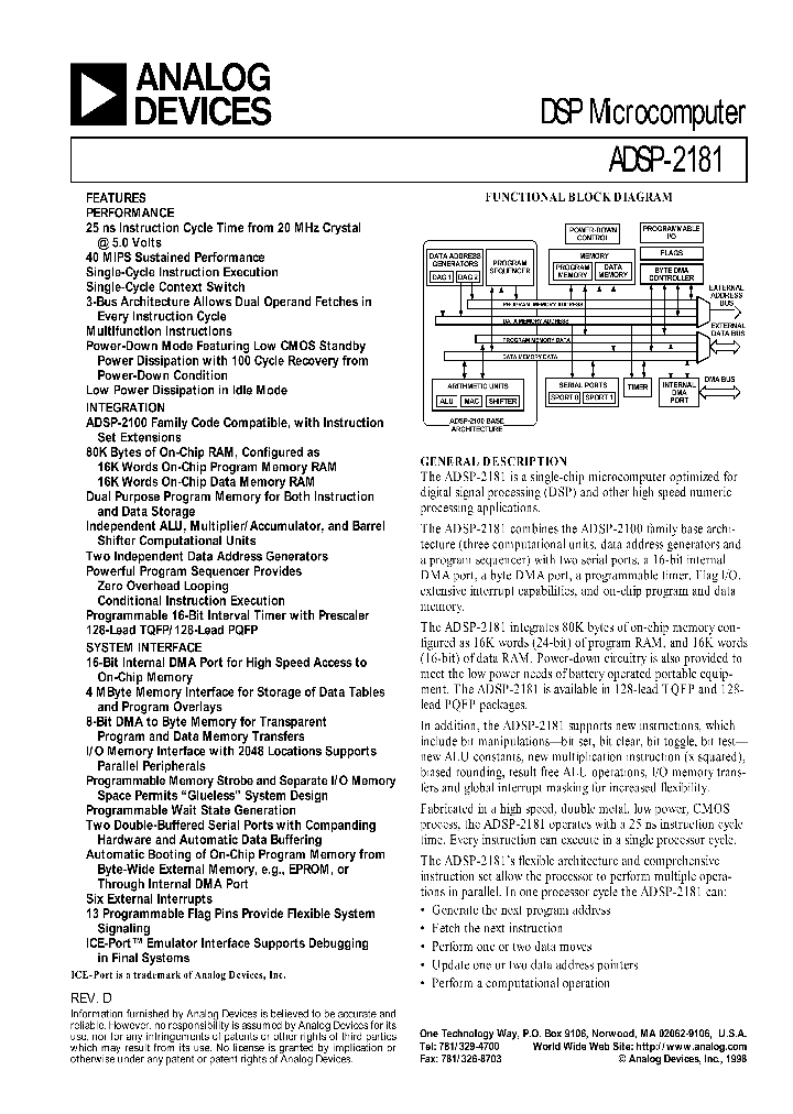 ADSP-2181_295928.PDF Datasheet
