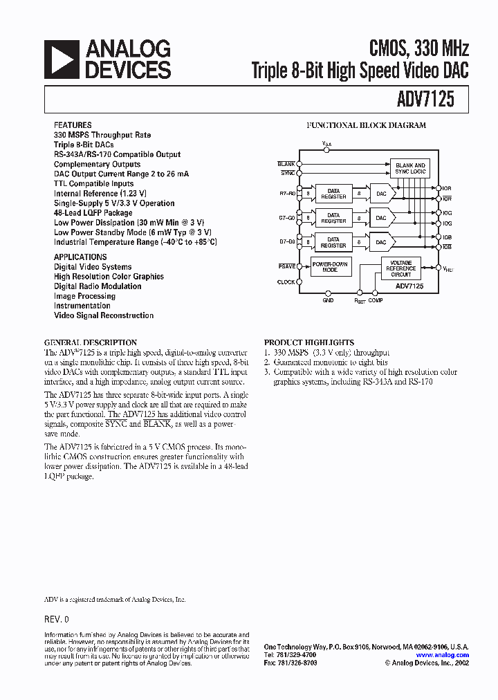 ADV7125JST330_76625.PDF Datasheet