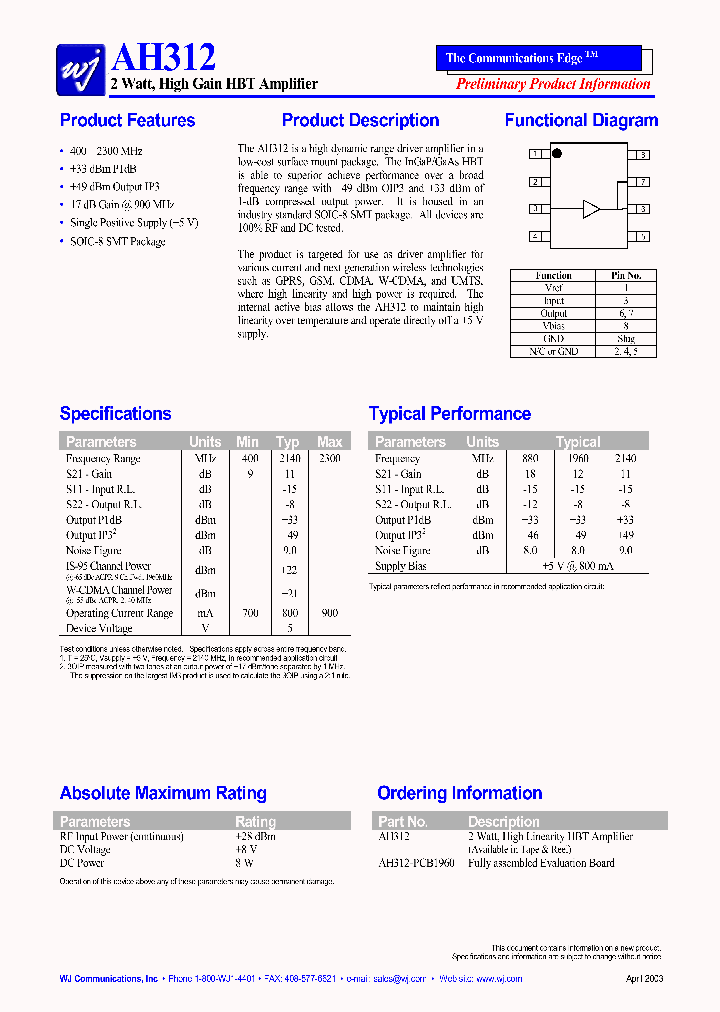 AH312_248333.PDF Datasheet