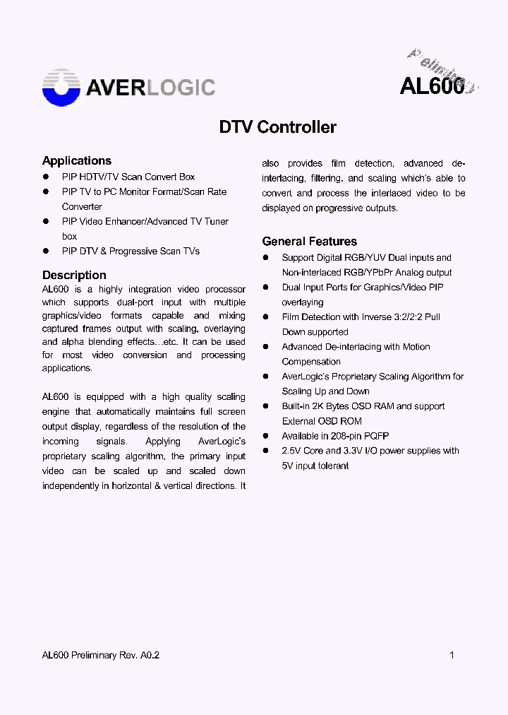 AL600_302258.PDF Datasheet