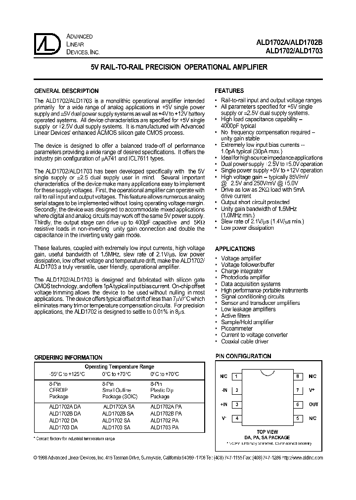 ALD1703_298742.PDF Datasheet