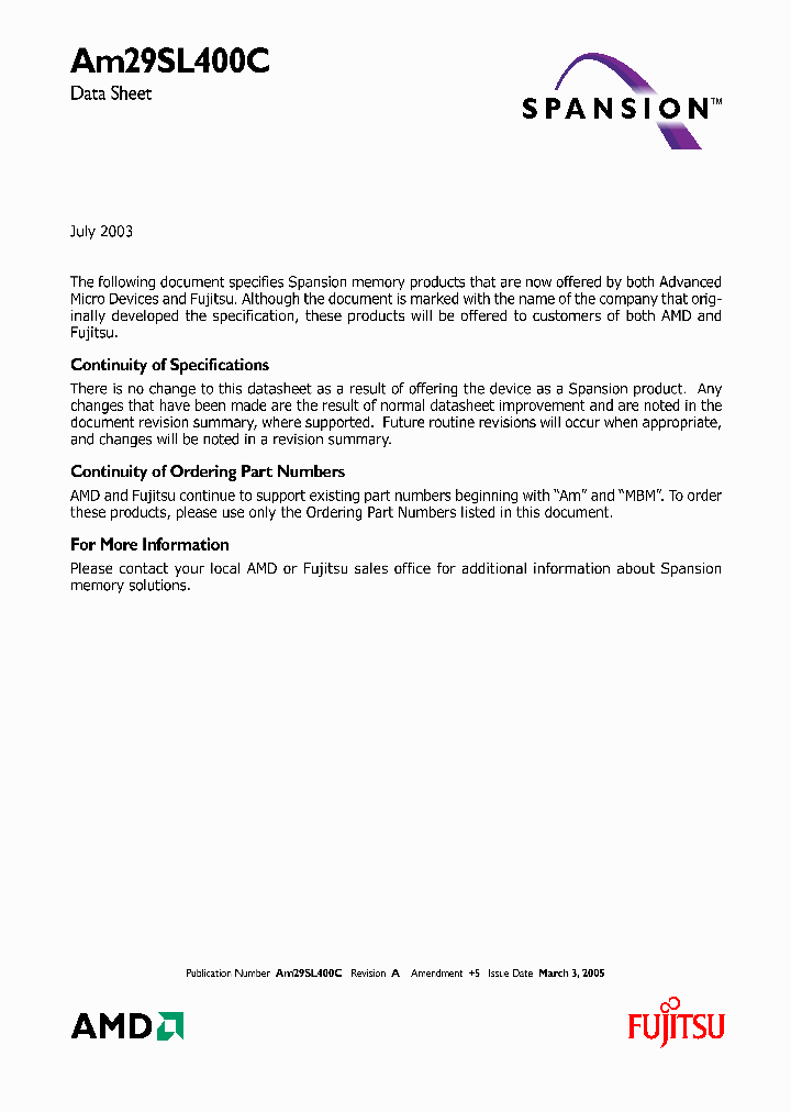 AM29SL400C_284566.PDF Datasheet