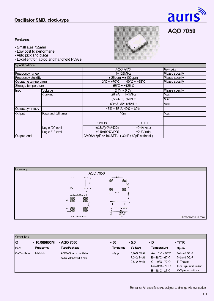AQO7050_301429.PDF Datasheet