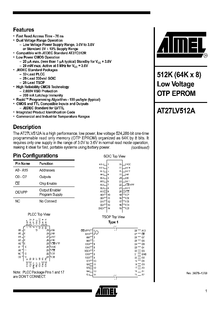 AT27LV512ANBSP_290154.PDF Datasheet