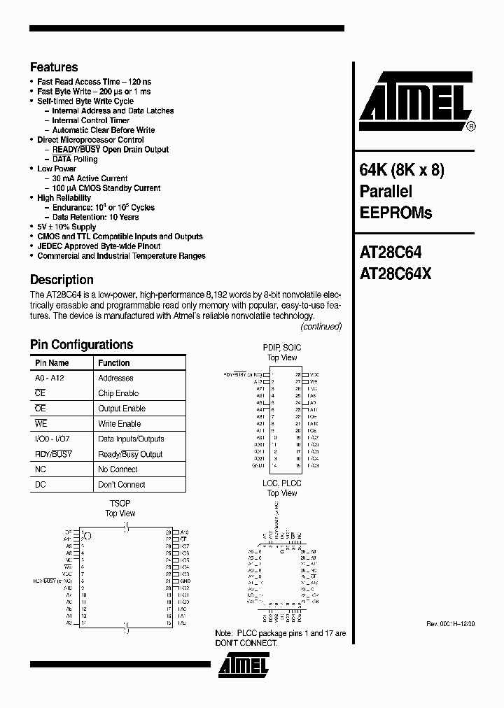 AT28C64_264371.PDF Datasheet