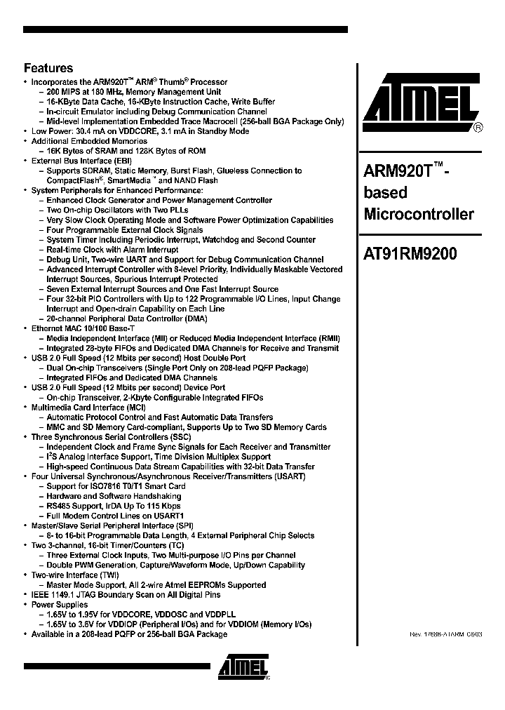 AT91RM9200_212023.PDF Datasheet