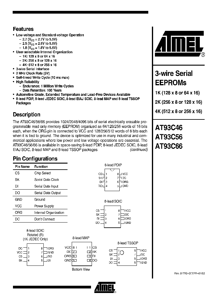 AT93C46_270588.PDF Datasheet
