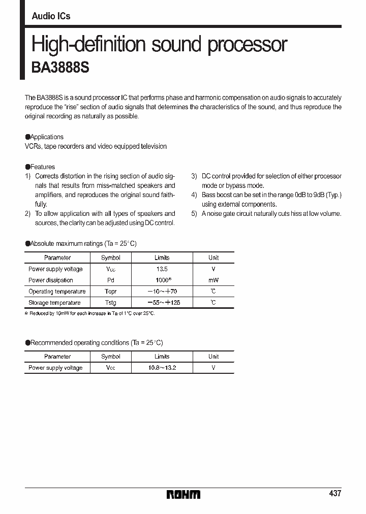 BA3888S_251090.PDF Datasheet