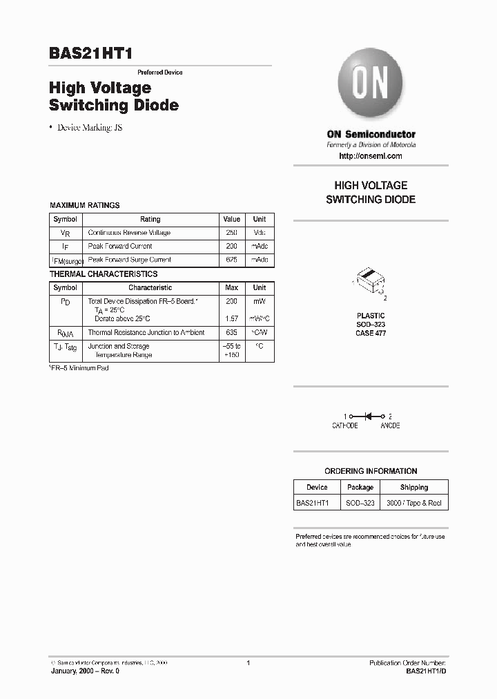 BAS21HT1_263804.PDF Datasheet