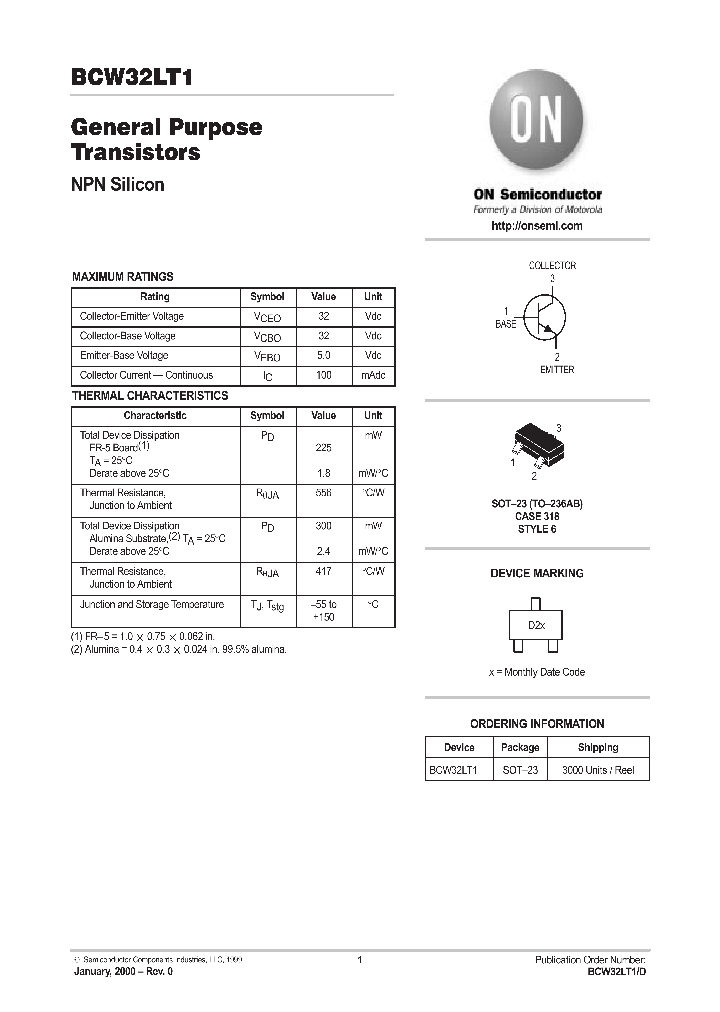 BCW32LT1_262983.PDF Datasheet