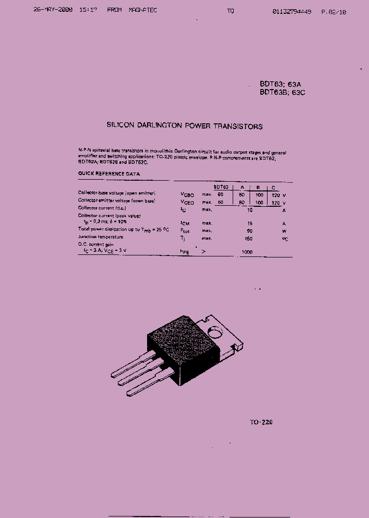 BDT63C_282355.PDF Datasheet