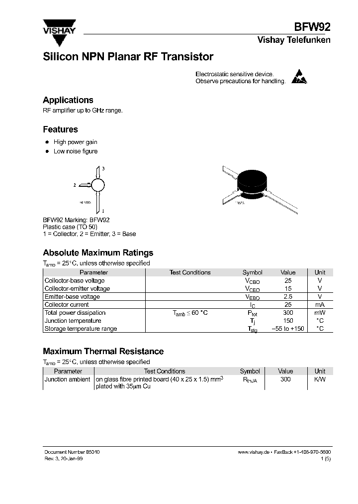 BFW92_265194.PDF Datasheet