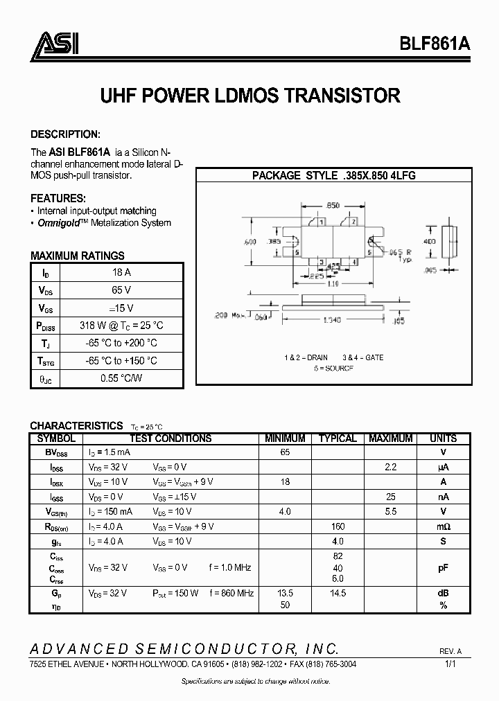 BLF861A_249704.PDF Datasheet