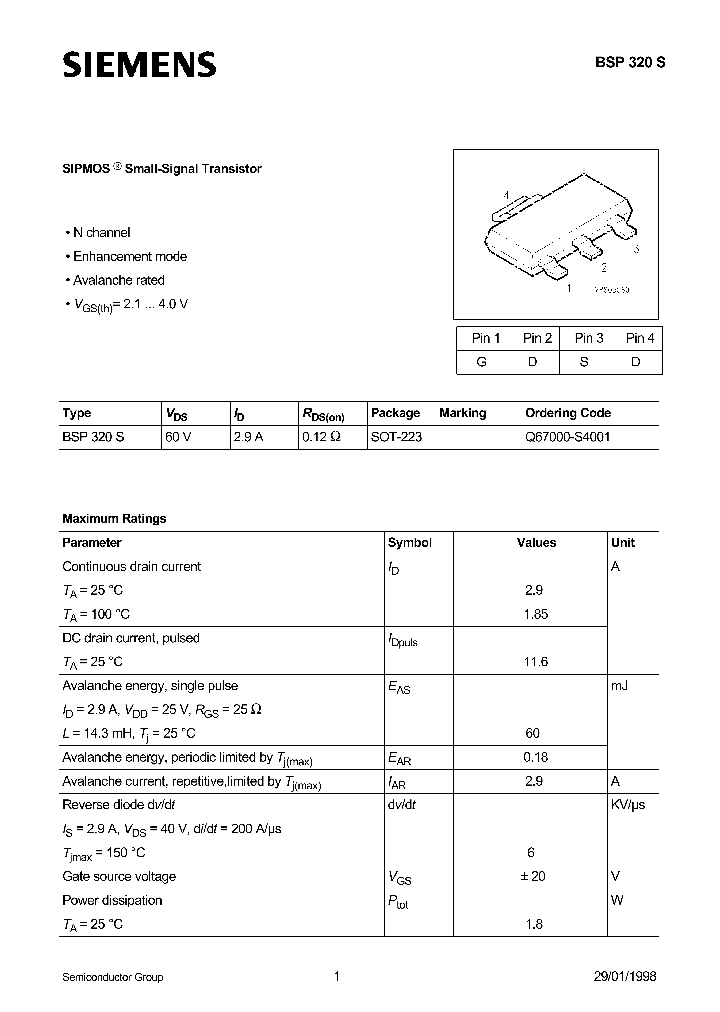 BSP320S_268956.PDF Datasheet