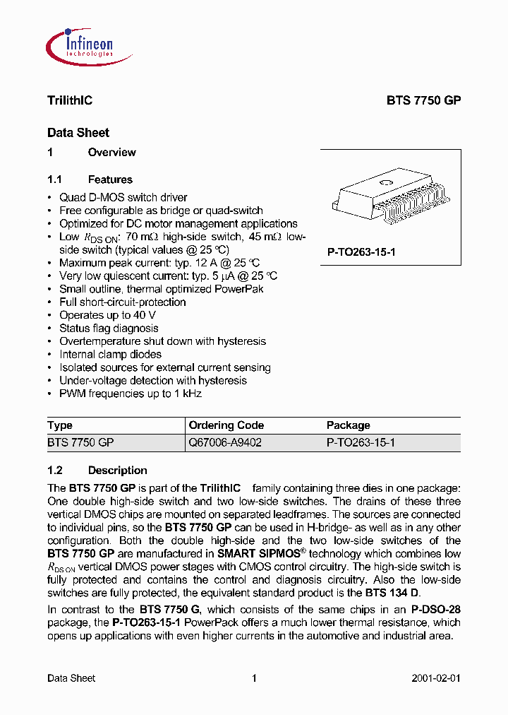 BTS7750GP_244955.PDF Datasheet