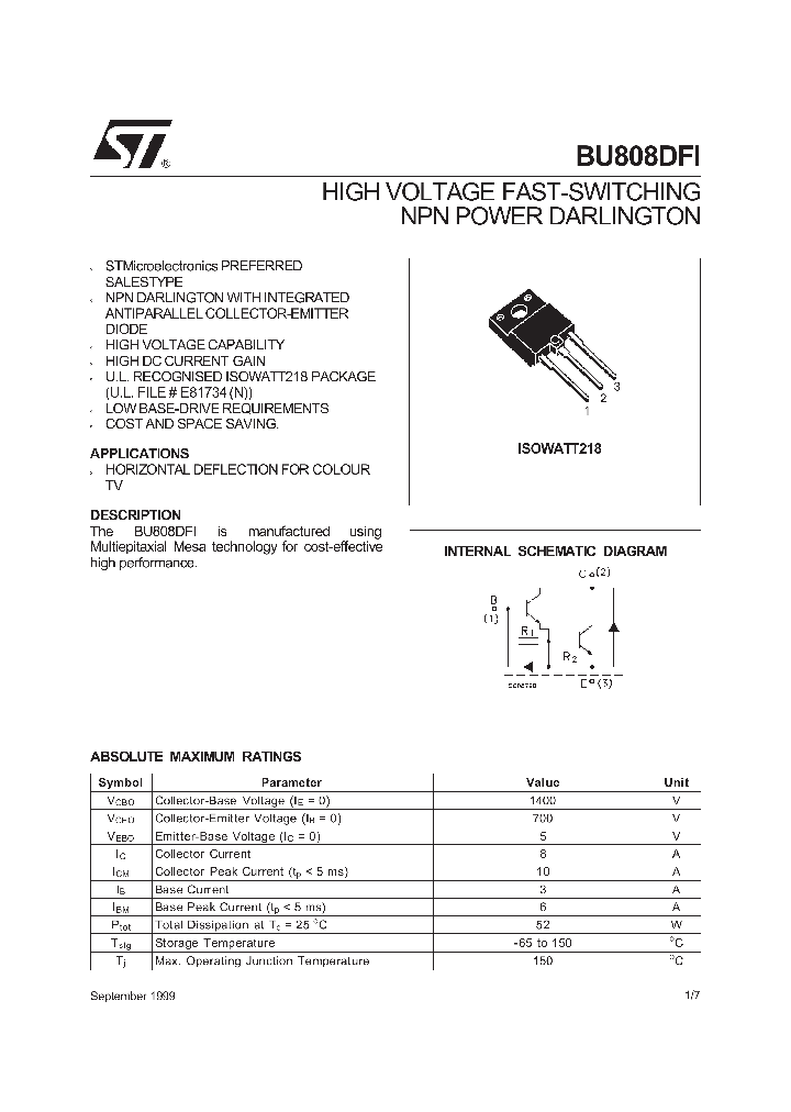 BU808DFI_291792.PDF Datasheet