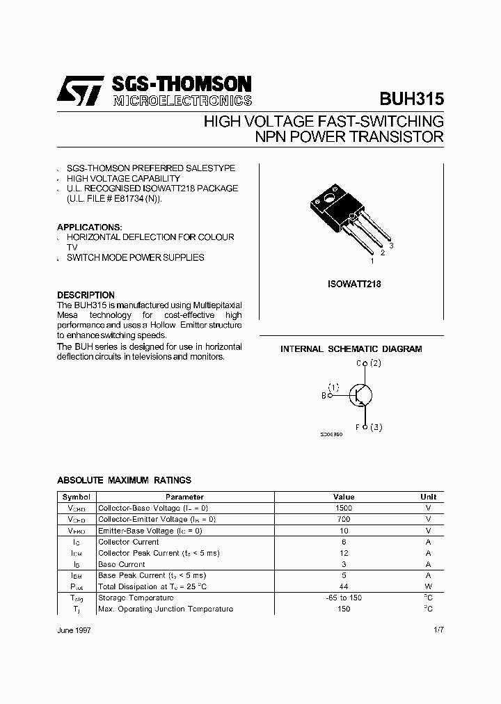 BUH315_299056.PDF Datasheet