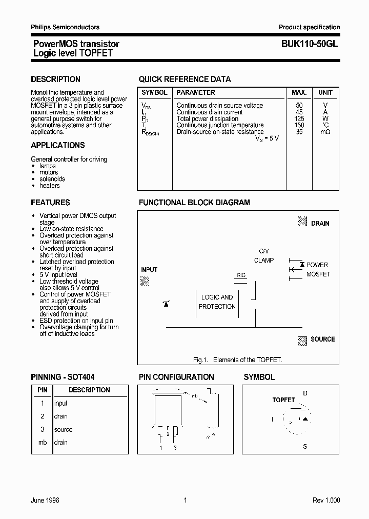 BUK110-50GL_300499.PDF Datasheet