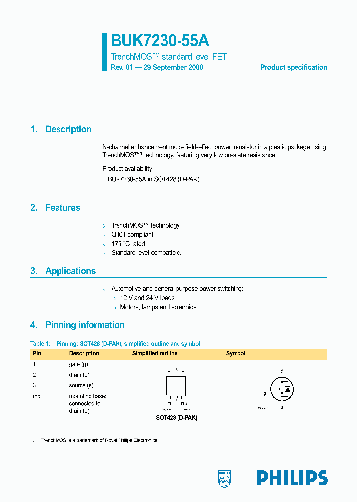 BUK7230-55A_299567.PDF Datasheet