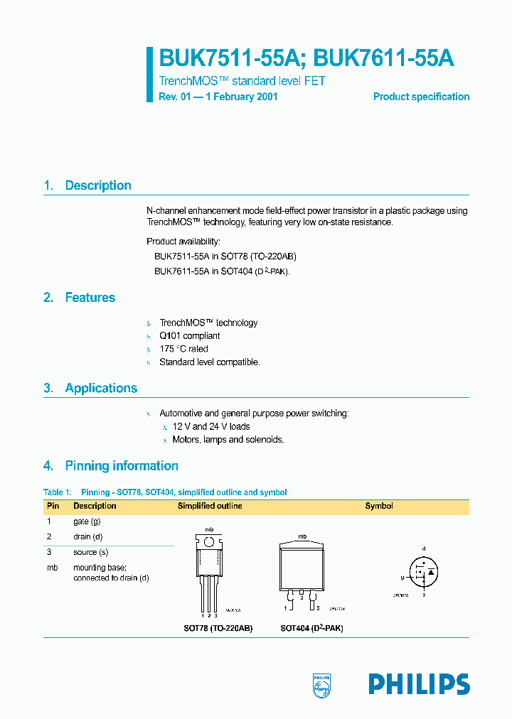 BUK7611-55A_293690.PDF Datasheet