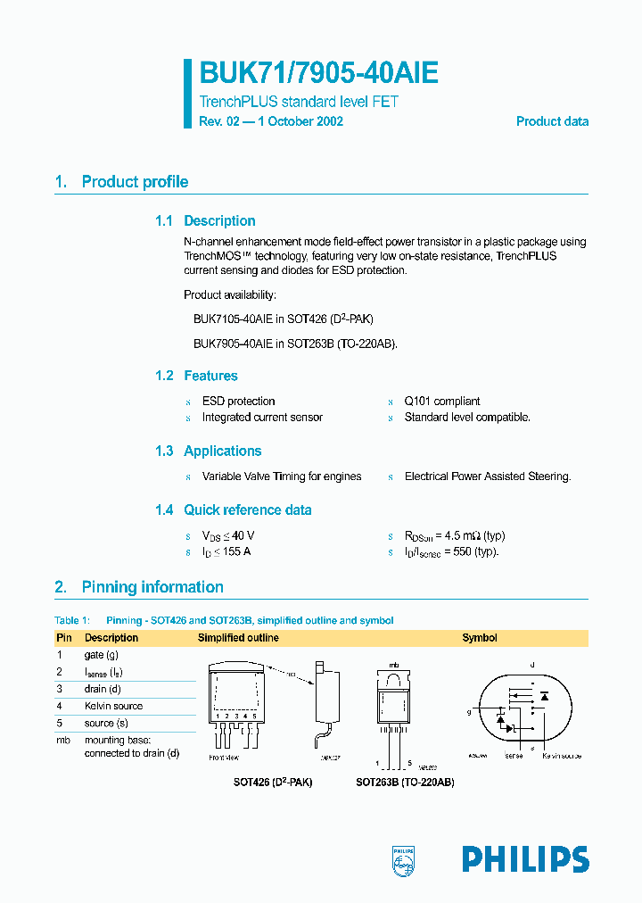 BUK7905-40AIE_283825.PDF Datasheet