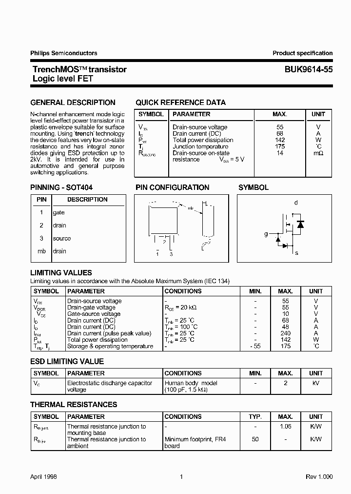 BUK9614-55_257000.PDF Datasheet
